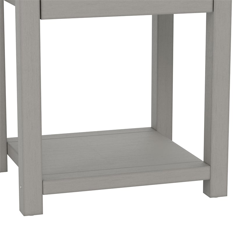 Living Essentials By Hillsdale Harmony Wood Accent Table In Gray