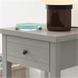 Living Essentials by Hillsdale Harmony Wood Accent Table in Gray