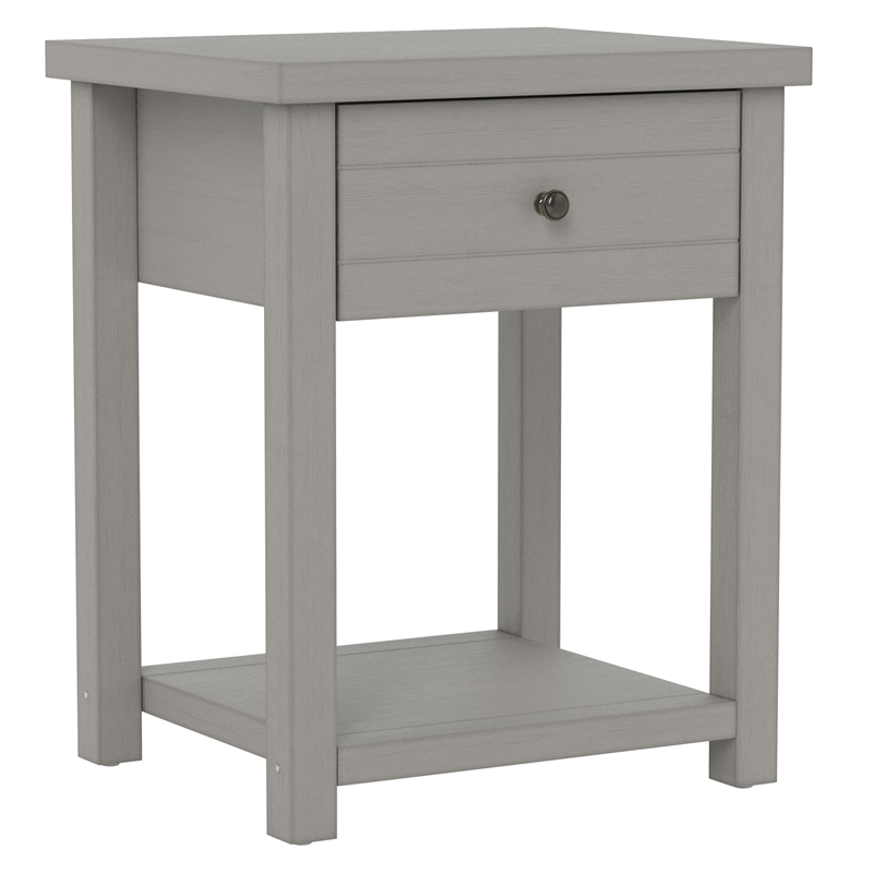 Living Essentials by Hillsdale Harmony Wood Accent Table in Gray