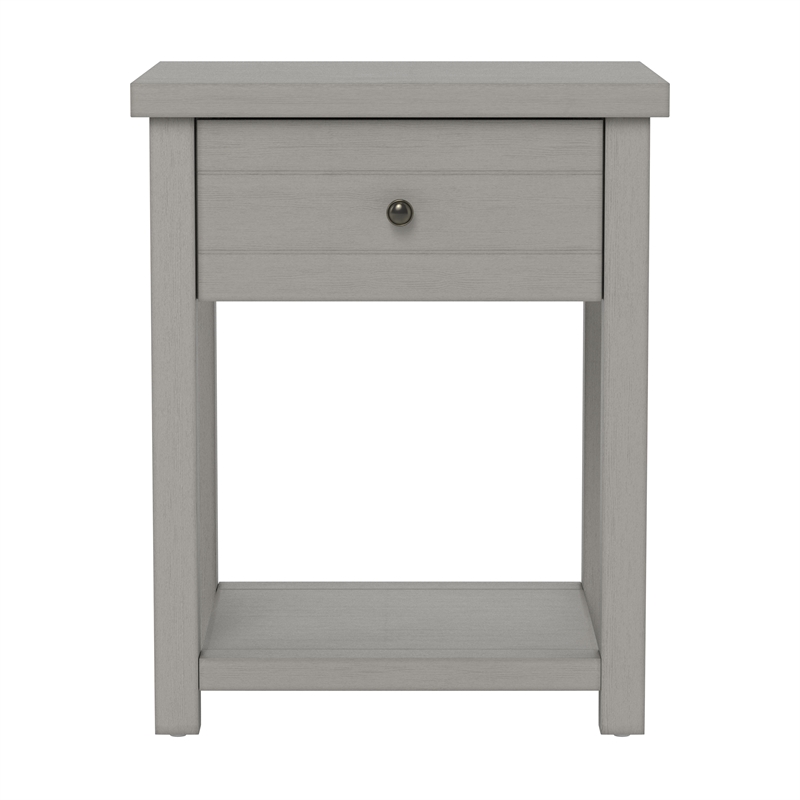 Living Essentials by Hillsdale Harmony Wood Accent Table in Gray