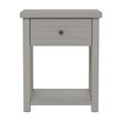 Living Essentials by Hillsdale Harmony Wood Accent Table in Gray