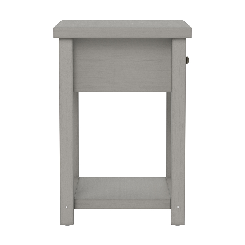 Living Essentials by Hillsdale Harmony Wood Accent Table in Gray