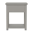 Living Essentials by Hillsdale Harmony Wood Accent Table in Gray