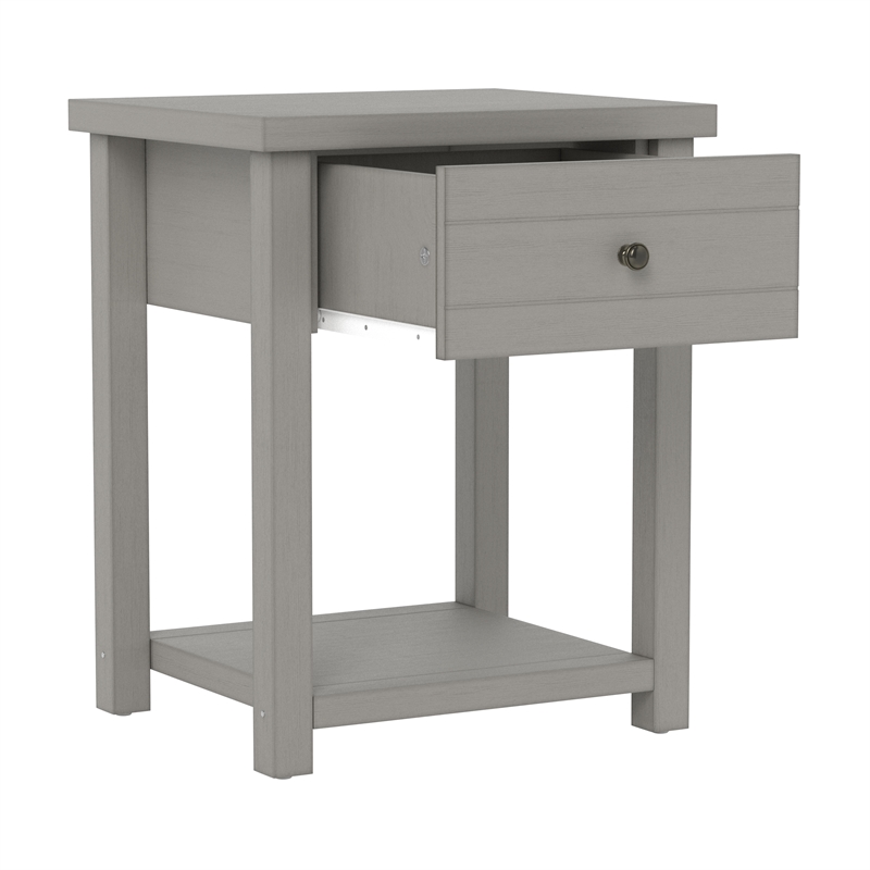 Living Essentials by Hillsdale Harmony Wood Accent Table in Gray