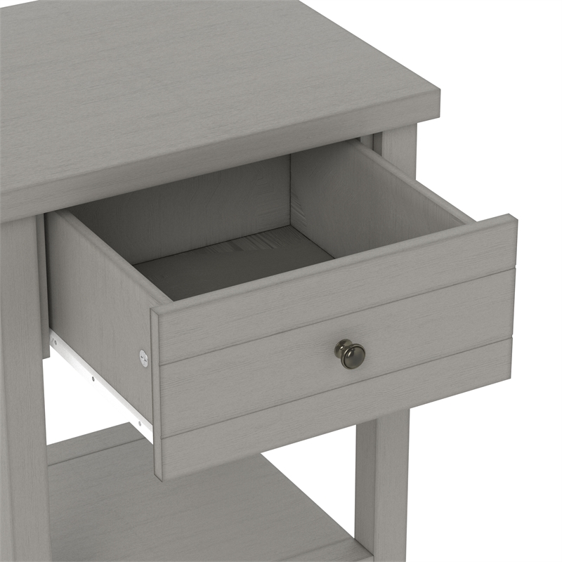 Living Essentials by Hillsdale Harmony Wood Accent Table in Gray