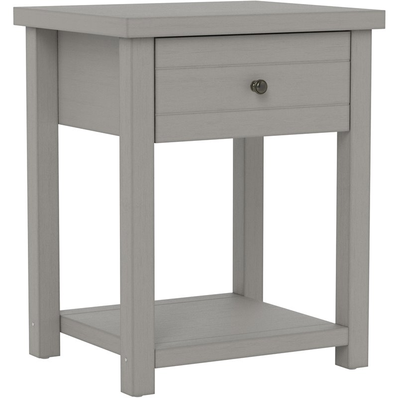 Living Essentials by Hillsdale Harmony Wood Accent Table in Gray