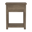 Living Essentials by Hillsdale Harmony Wood Accent Table in Knotty Gray Oak