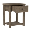 Living Essentials by Hillsdale Harmony Wood Accent Table in Knotty Gray Oak