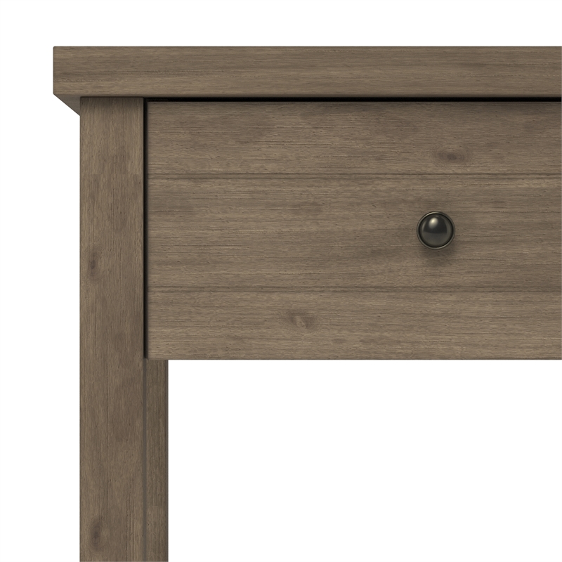 Living Essentials by Hillsdale Harmony Wood Accent Table in Knotty Gray Oak