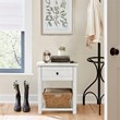 Living Essentials by Hillsdale Harmony Wood Accent Table in Matte White