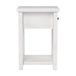 Living Essentials by Hillsdale Harmony Wood Accent Table in Matte White