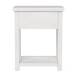 Living Essentials by Hillsdale Harmony Wood Accent Table in Matte White