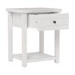 Living Essentials by Hillsdale Harmony Wood Accent Table in Matte White