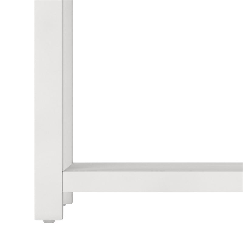 Living Essentials by Hillsdale Harmony Wood Accent Table in Matte White