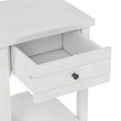 Living Essentials by Hillsdale Harmony Wood Accent Table in Matte White