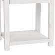 Living Essentials by Hillsdale Harmony Wood Accent Table in Matte White