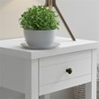 Living Essentials by Hillsdale Harmony Wood Accent Table in Matte White