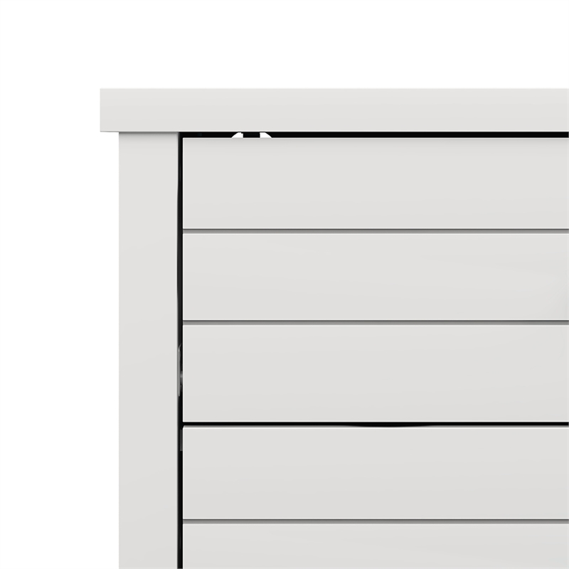 Hillsdale Harmony 6-Drawer Coastal Wood Bedroom Dresser in White