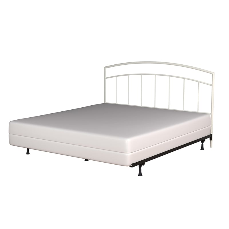 Hillsdale Julien Modern Sturdy Metal Full/Queen Size Headboard in White