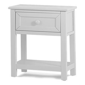 hillsdale schoolhouse 4.0 contemporary wood nightstand in white