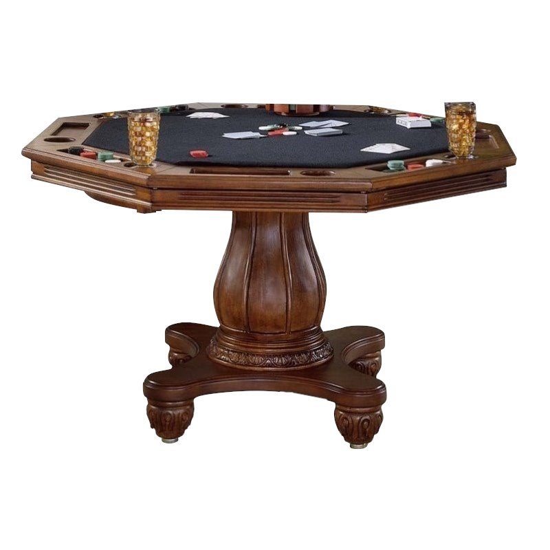 Convertible dining room poker table combo