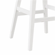 Hillsdale Furniture Clarion Wood and Upholstered Bar Height Swivel Stool White