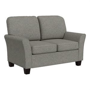 Hillsdale Furniture Lorena Upholstered Fabric Loveseat in Gray