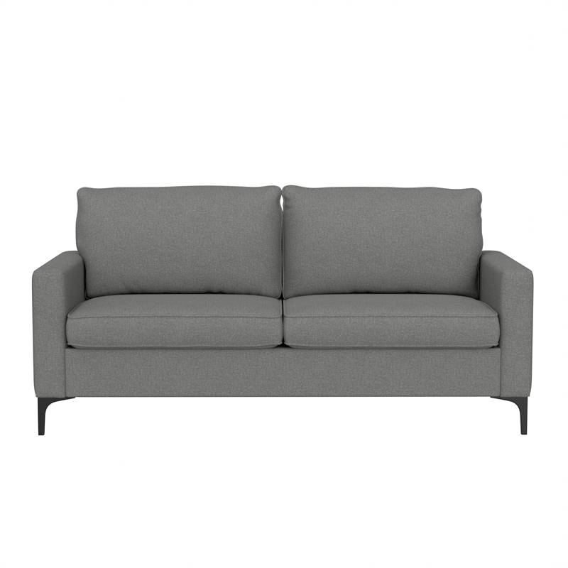 Hillsdale Furniture Alamay Upholstered Fabric Sofa Smoke Gray