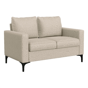 Hillsdale Furniture Alamay Upholstered Fabric Loveseat Beige
