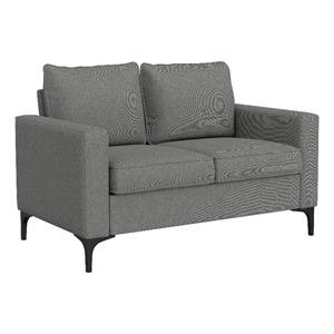 Hillsdale Furniture Alamay Upholstered Fabric Loveseat Smoke Gray