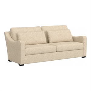 Hillsdale Furniture York Upholstered Sofa in Sand Brown Fabric