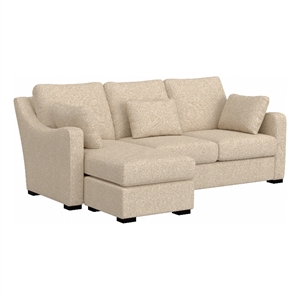 Hillsdale Furniture York Upholstered Sectional Chaise Sand Brown Fabric