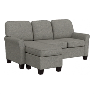 Hillsdale Furniture Upholstered Reversable Sectional Chaise Gray Fabric
