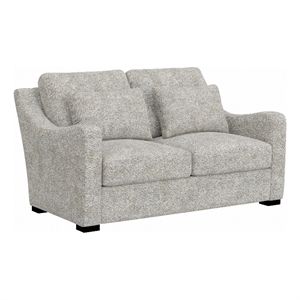 Hillsdale Furniture York Upholstered Loveseat Stone Gray Fabric