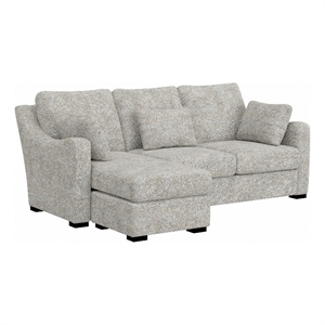 Hillsdale Furniture York Upholstered Sectional Chaise Stone Gray Fabric