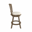 Hillsdale Furniture Hamlin Wood Counter Height Swivel Stool Brush Gray