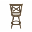 Hillsdale Furniture Hamlin Wood Counter Height Swivel Stool Brush Gray