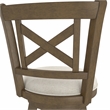 Hillsdale Furniture Hamlin Wood Counter Height Swivel Stool Brush Gray