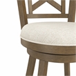 Hillsdale Furniture Hamlin Wood Counter Height Swivel Stool Brush Gray