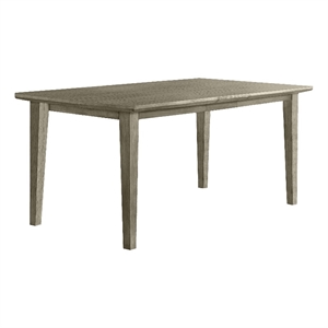 Hillsdale Furniture Ocala Wood Rectangle Dining Table with Extension Sandy Gray