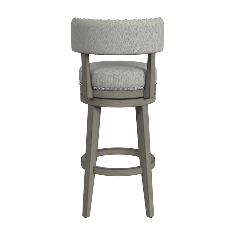 Hillsdale Furniture Lawton Wood Bar Height Swivel Stool Walnut