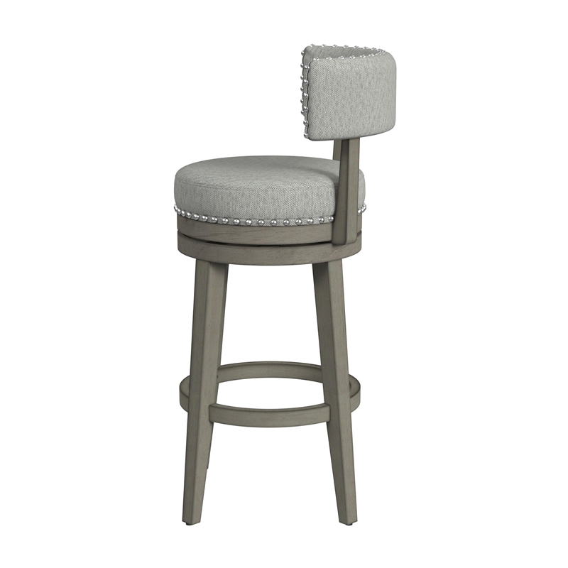 Hillsdale Furniture Lawton Wood Bar Height Swivel Stool Walnut