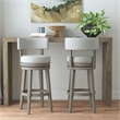 Hillsdale Furniture Lawton Wood Bar Height Swivel Stool Walnut