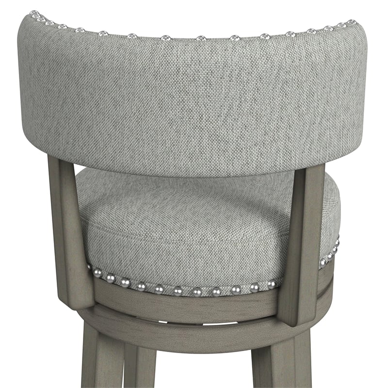 Hillsdale Furniture Lawton Wood Bar Height Swivel Stool Walnut