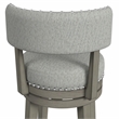 Hillsdale Furniture Lawton Wood Bar Height Swivel Stool Walnut