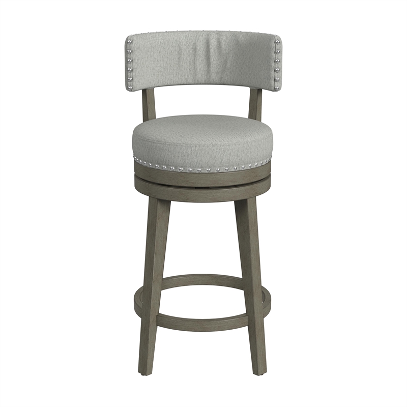 Hillsdale Furniture Lawton Wood Counter Height Swivel Stool Walnut