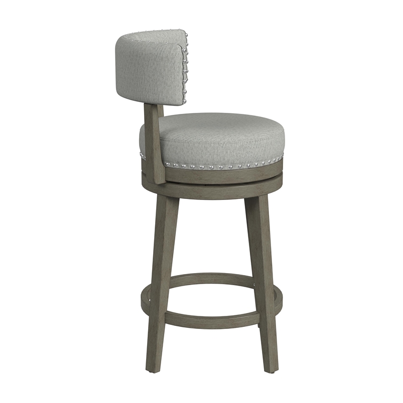 Hillsdale Furniture Lawton Wood Counter Height Swivel Stool Walnut