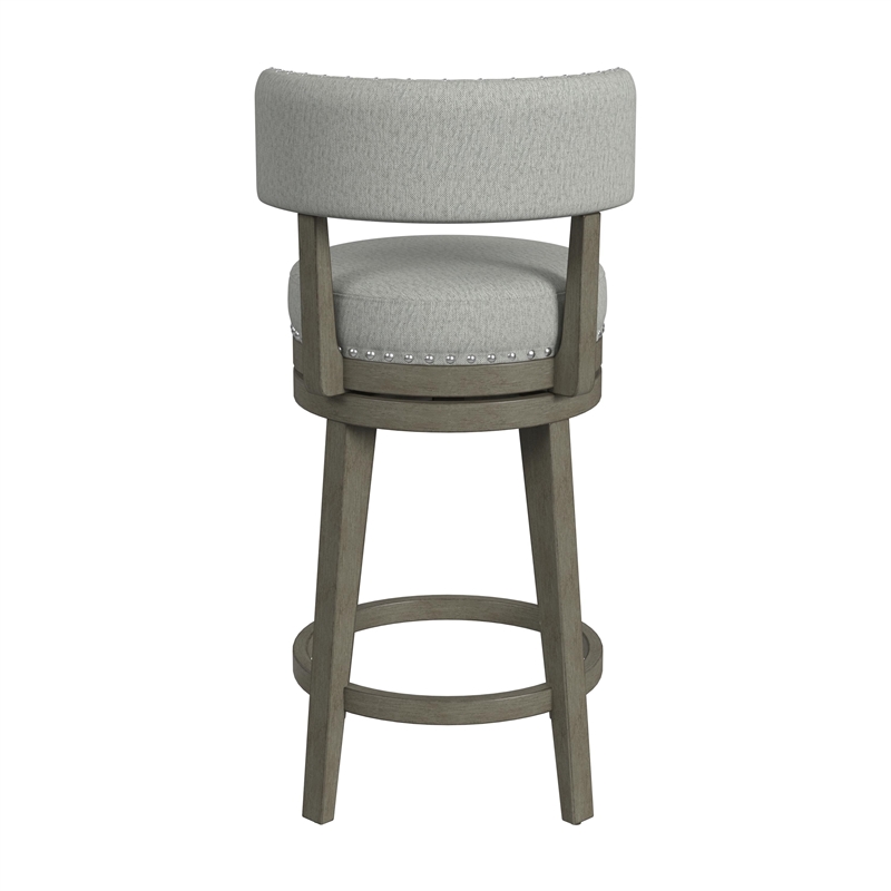 Hillsdale Furniture Lawton Wood Counter Height Swivel Stool Walnut