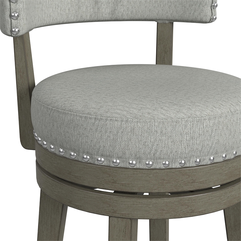 Hillsdale Furniture Lawton Wood Counter Height Swivel Stool Walnut