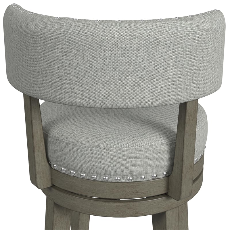 Hillsdale Furniture Lawton Wood Counter Height Swivel Stool Walnut